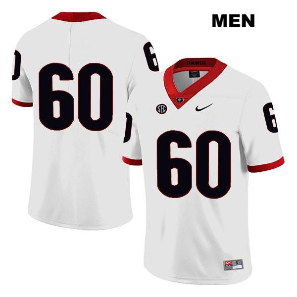 Georgia Bulldogs Men's Clay Webb #60 NCAA No Name Legend Authentic White Nike Stitched College Football Jersey LZG5356DJ